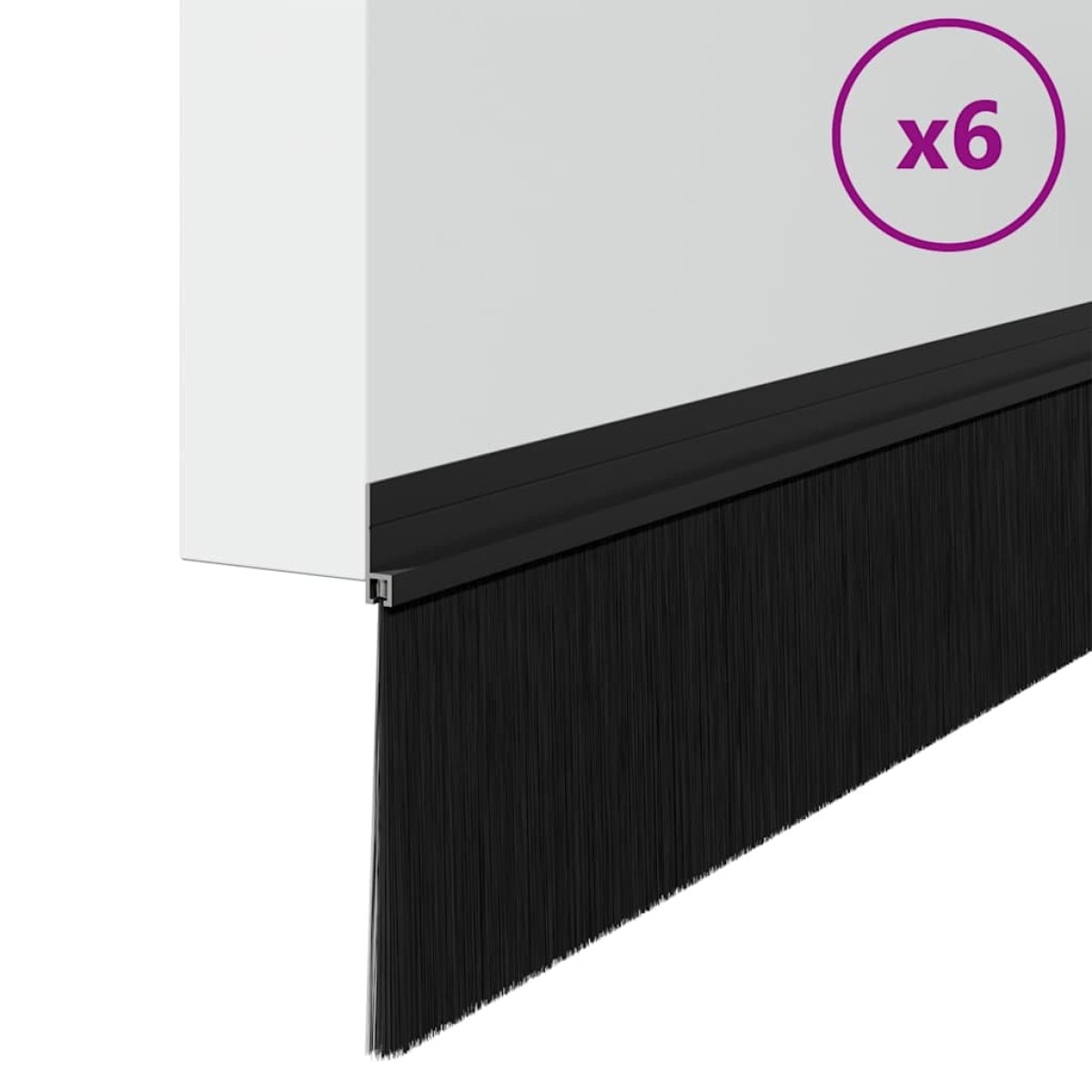 vidaXL Αυτοκόλλητες σφραγίδες πόρτας 6 τμχ. 100 cm Αλουμινένιο Κράμα