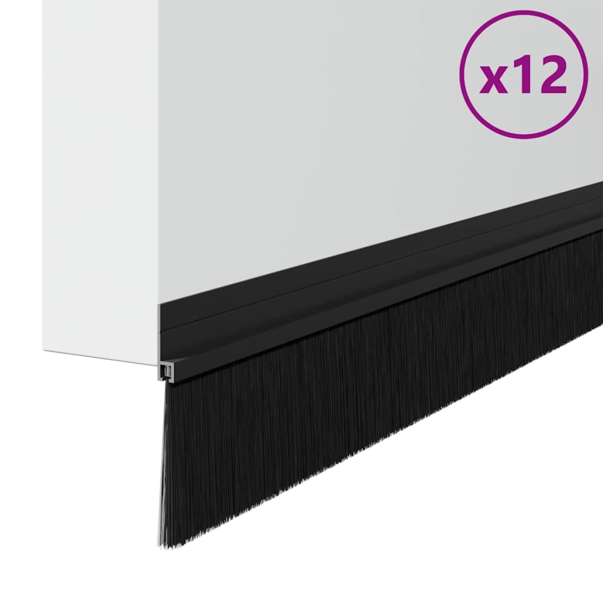 vidaXL Αυτοκόλλητες σφραγίδες πόρτας 12 τμχ. 100 cm Αλουμινένιο Κράμα