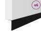 vidaXL Αυτοκόλλητες σφραγίδες πόρτας 6 τμχ. 100 cm Αλουμινένιο Κράμα