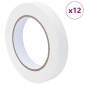 vidaXL Ταινίες Μάσκας για Ζωγράφους 12 τμχ. Λευκό 19mm x 50m Χαρτί