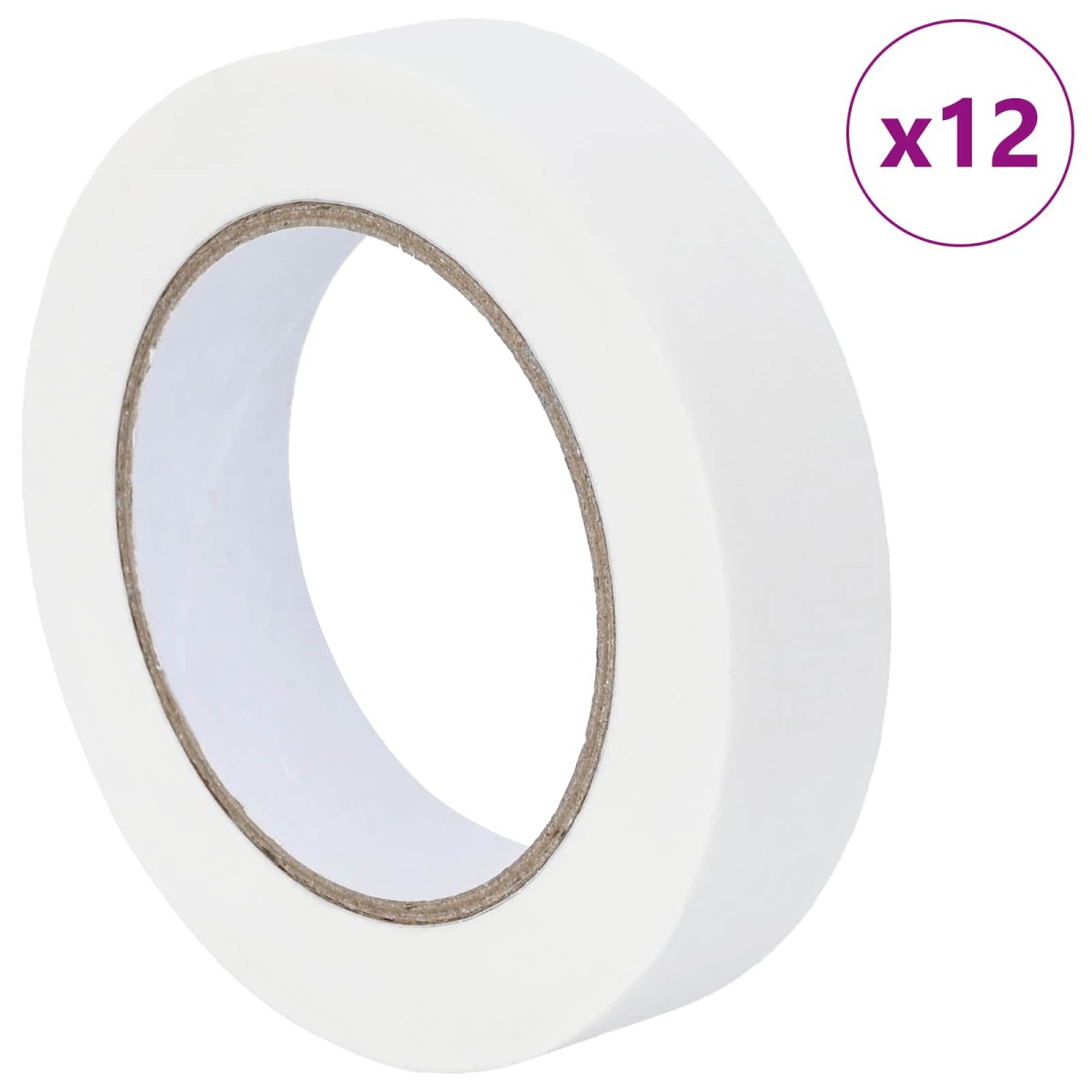 vidaXL Ταινίες Μάσκας για Ζωγράφους 12 τμχ. Λευκό 25mm x 50m Χαρτί