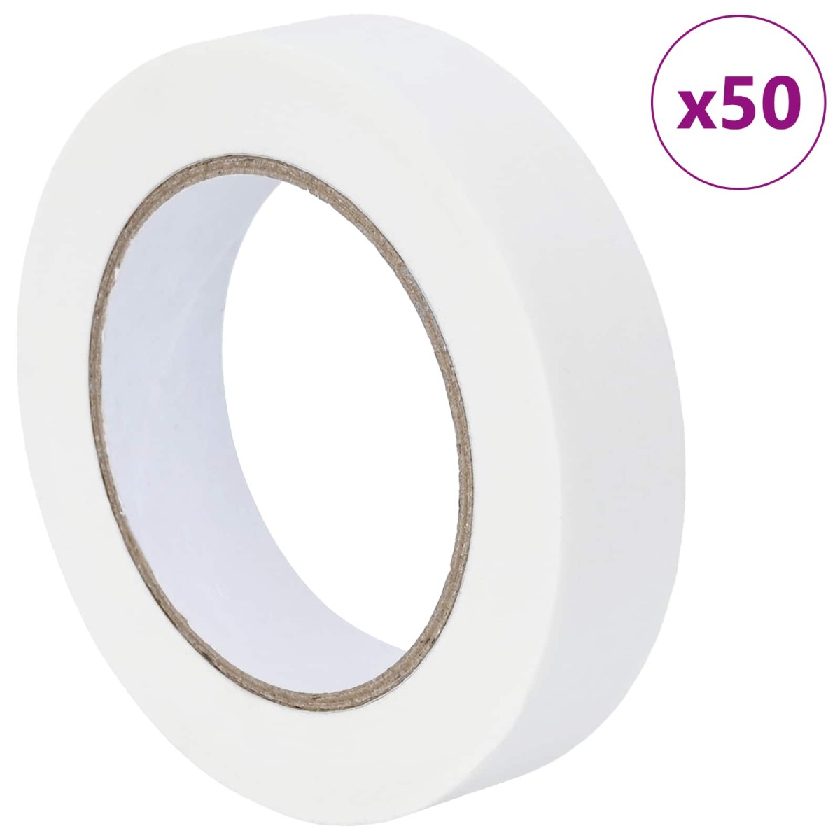 vidaXL Ταινίες Μάσκας για Ζωγράφους 50 τμχ. Λευκό 25mm x 50m Χαρτί