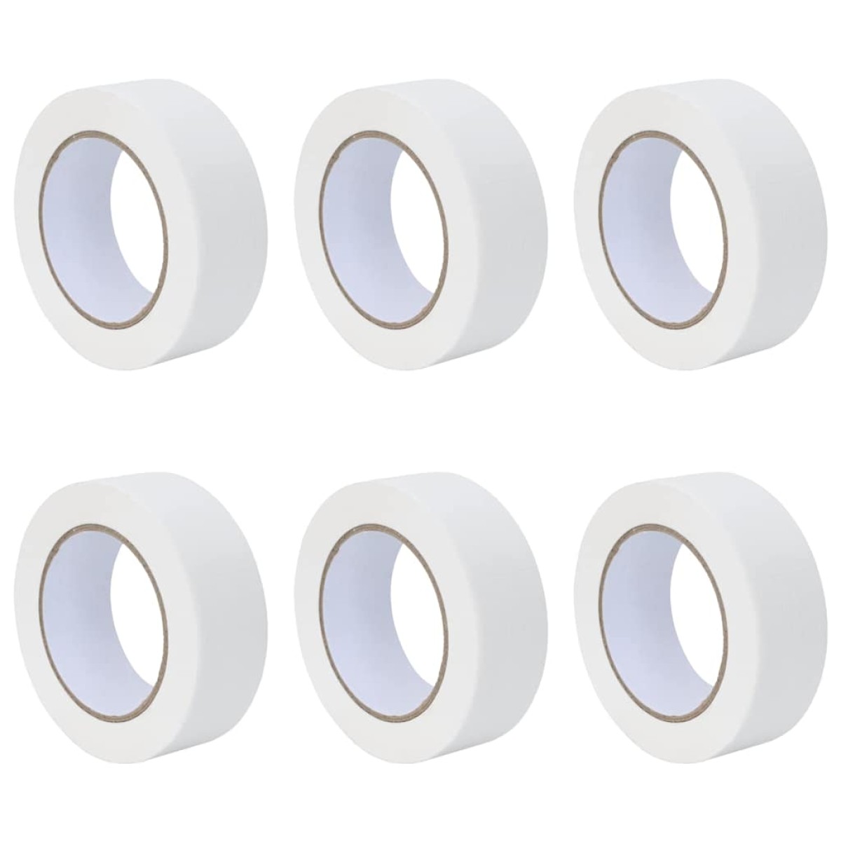 vidaXL Ταινίες Μάσκας για Ζωγράφους 6 τμχ. Λευκό 38mm x 50m Χαρτί