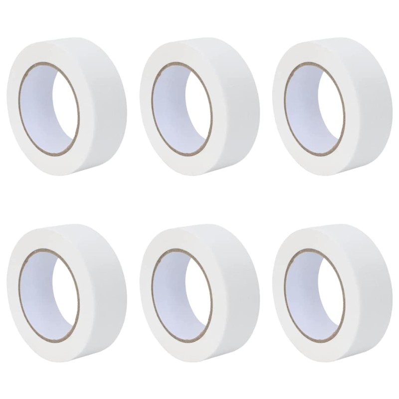 vidaXL Ταινίες Μάσκας για Ζωγράφους 6 τμχ. Λευκό 38mm x 50m Χαρτί