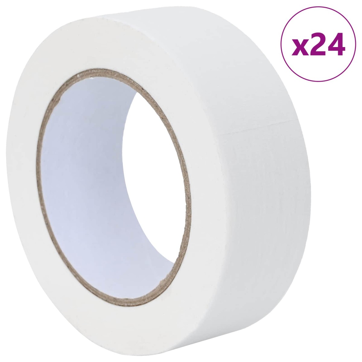 vidaXL Ταινίες Μάσκας για Ζωγράφους 24 τμχ. Λευκό 38mm x 50m Χαρτί
