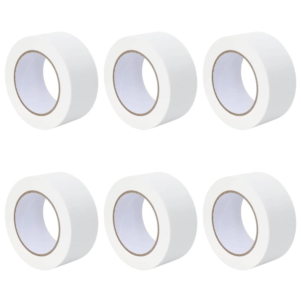 vidaXL Ταινίες Μάσκας για Ζωγράφους 6 τμχ. Λευκό 50mm x 50m Χαρτί
