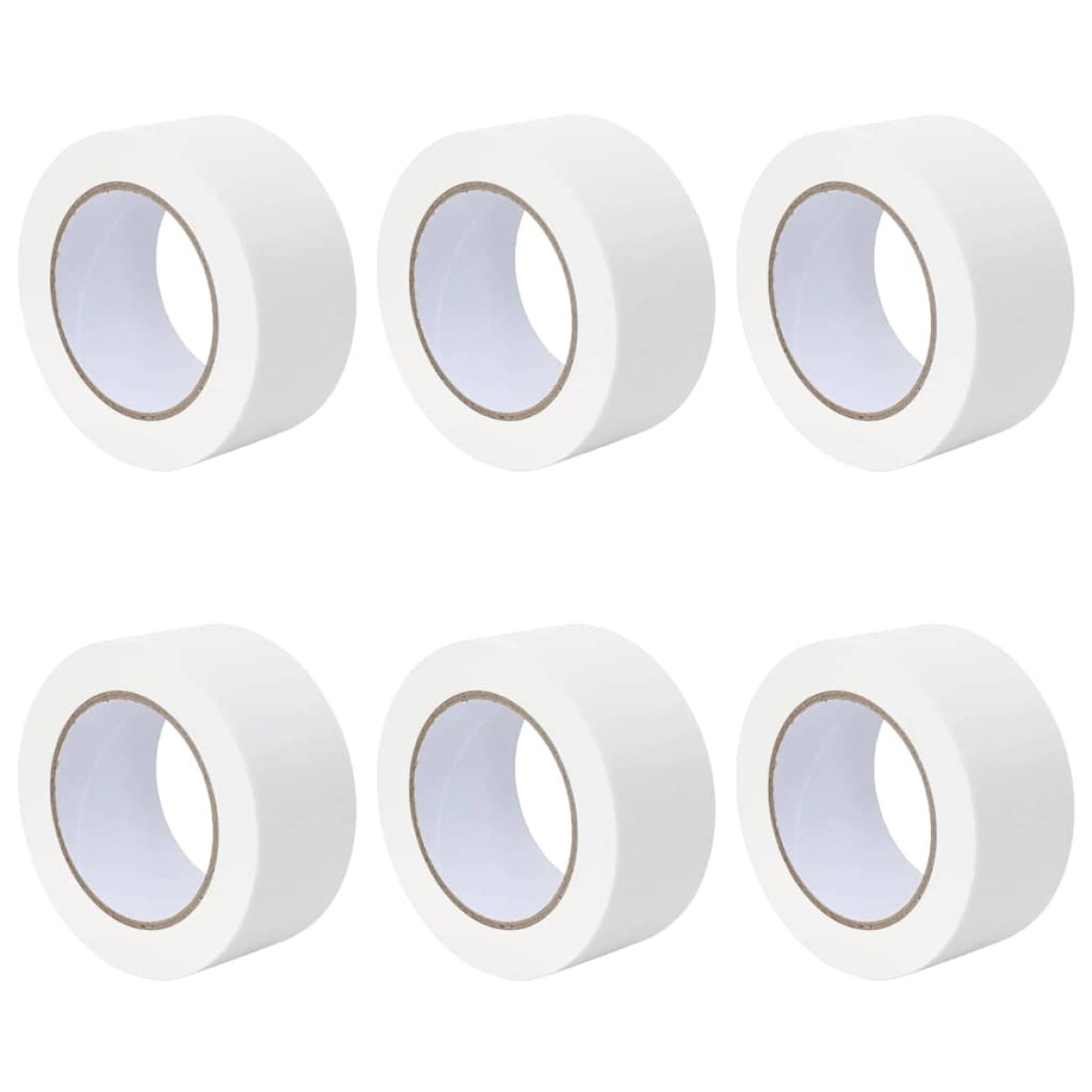 vidaXL Ταινίες Μάσκας για Ζωγράφους 6 τμχ. Λευκό 50mm x 50m Χαρτί