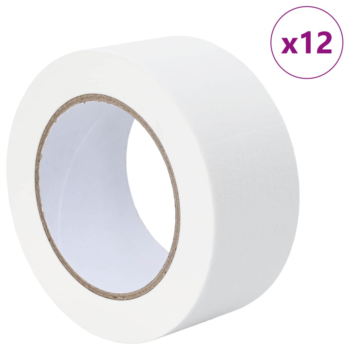 vidaXL Ταινίες Μάσκας για Ζωγράφους 12 τμχ. Λευκό 50mm x 50m Χαρτί