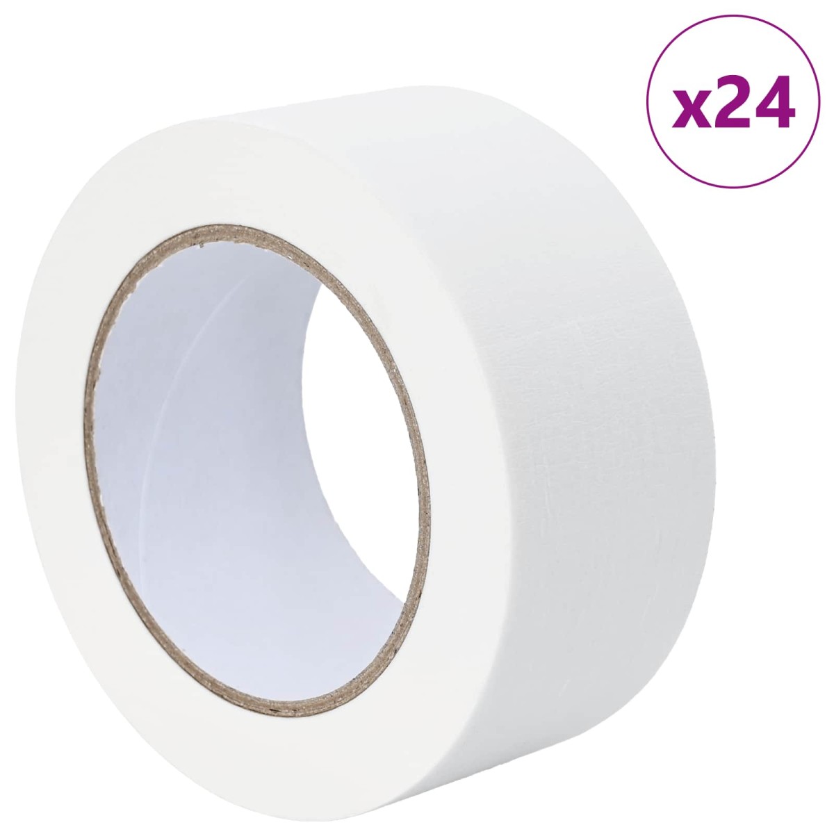 vidaXL Ταινίες Μάσκας για Ζωγράφους 24 τμχ. Λευκό 50mm x 50m Χαρτί