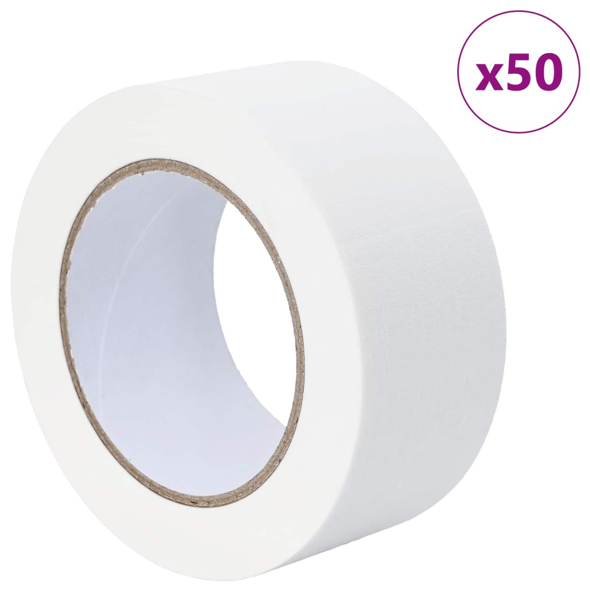 vidaXL Ταινίες Μάσκας για Ζωγράφους 50 τμχ. Λευκό 50mm x 50m Χαρτί