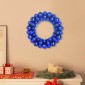 vidaXL Χριστουγεννιάτικα Στεφάνια Μπάλλας 2 τμχ. Μπλε 33 x 33 x 7 εκ.