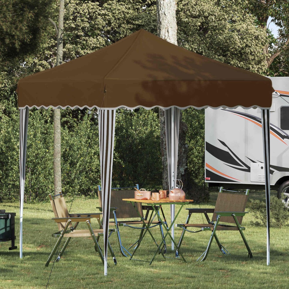 vidaXL Αυτοσχέδιο Μόρφωση 195 x 195 x 245 εκ. Taupe Ύφασμα Όξφορντ