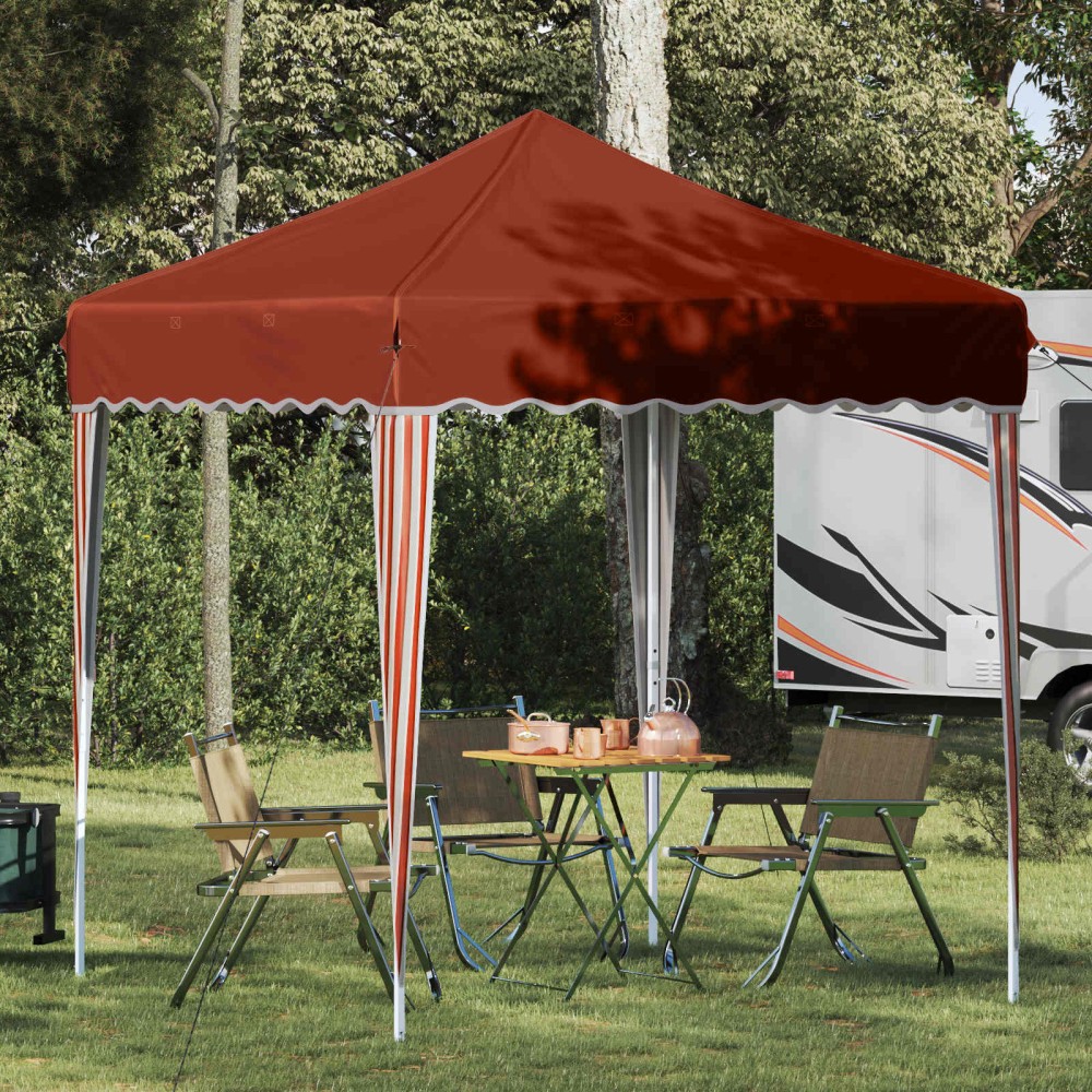 vidaXL Αυτοσχέδιο Μόρφωση 195 x 195 x 245 εκ. Τερακότα Ύφασμα Όξφορντ