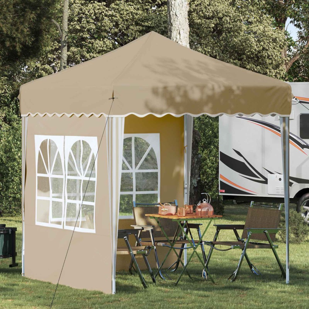 vidaXL Αυτοσχέδιο Μόρφωση 195 x 195 x 245 εκ. Κρεμ Ύφασμα Όξφορντ