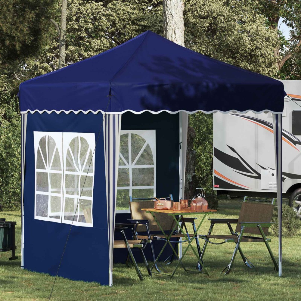 vidaXL Αυτοσχέδιο Μόρφωση 195 x 195 x 245 εκ. Μπλε Ύφασμα Όξφορντ