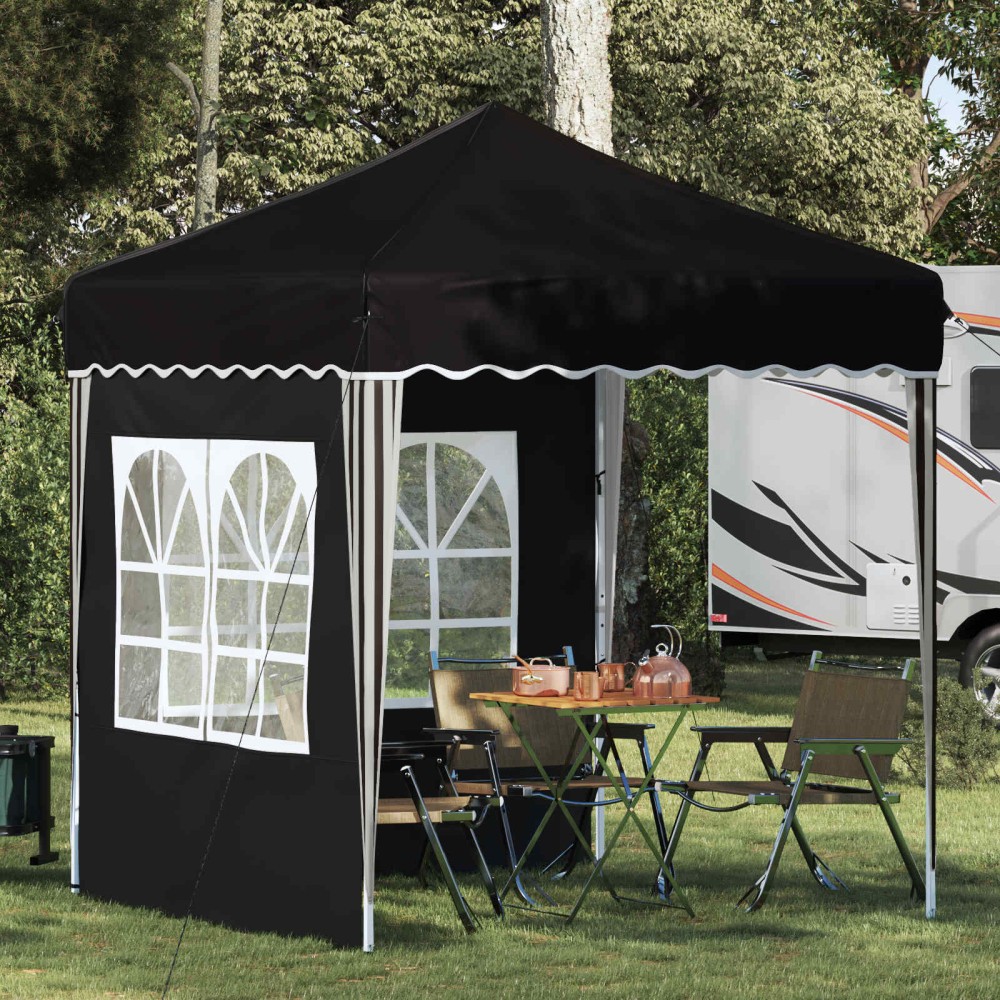 vidaXL Αυτοσχέδιο Μόρφωση 195 x 195 x 245 εκ. Μαύρο Ύφασμα Όξφορντ