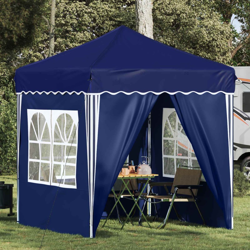 vidaXL Αυτοσχέδιο Μόρφωση 195 x 195 x 245 εκ. Μπλε Ύφασμα Όξφορντ