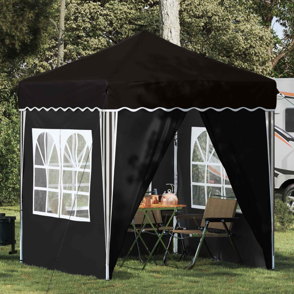 vidaXL Αυτοσχέδιο Μόρφωση 195 x 195 x 245 εκ. Μαύρο Ύφασμα Όξφορντ