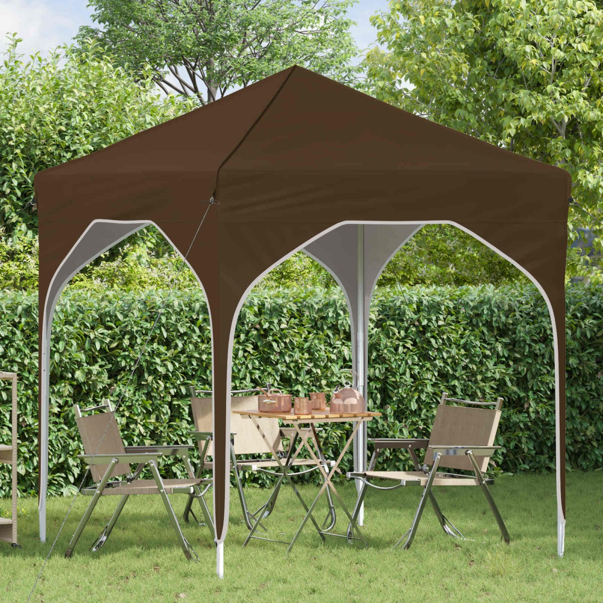 vidaXL Αυτοσχέδιο Μόρφωση 194 x 194 x 245 εκ. Taupe