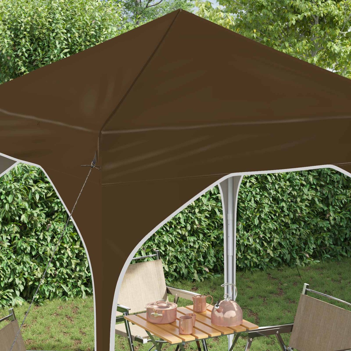 vidaXL Αυτοσχέδιο Μόρφωση 194 x 194 x 245 εκ. Taupe