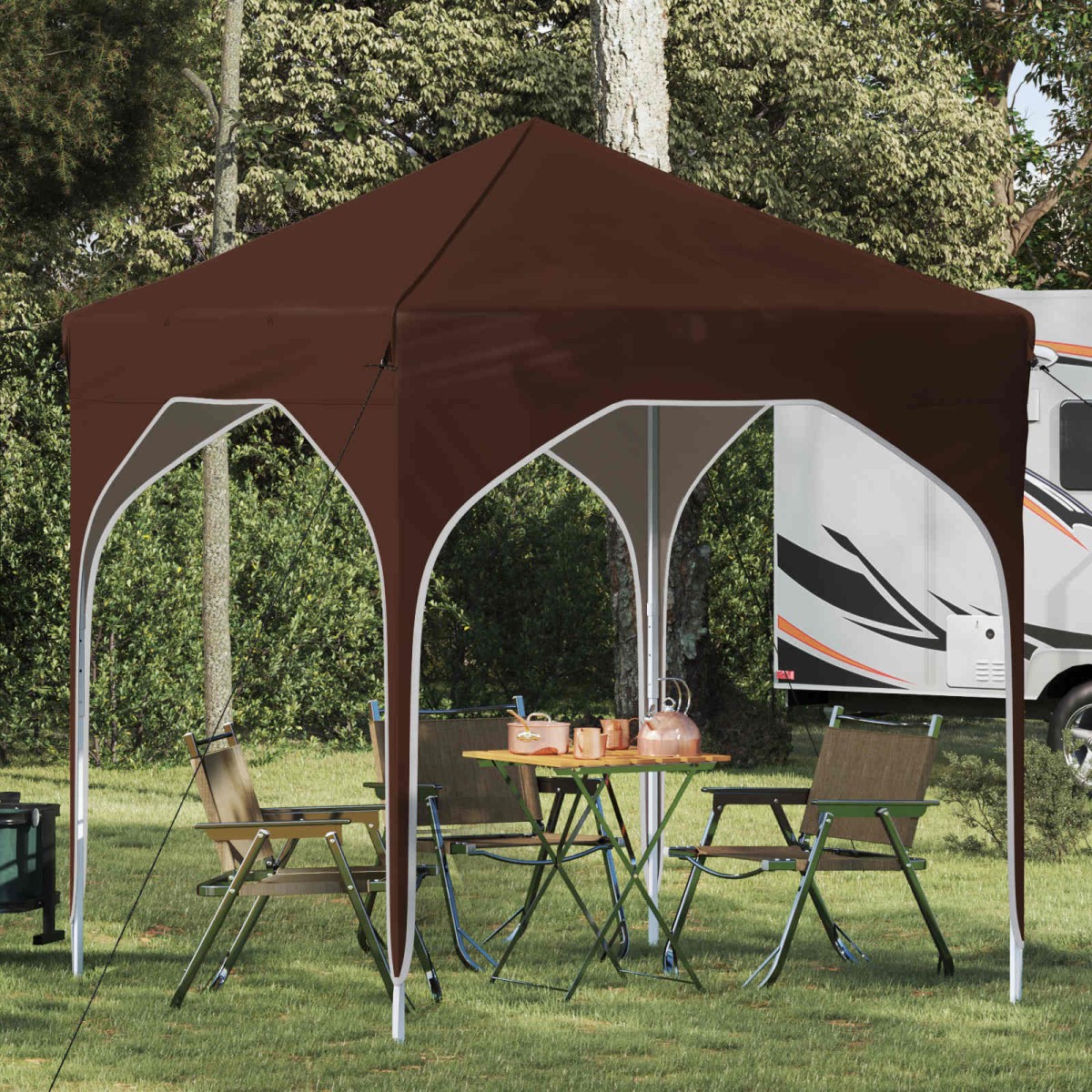 vidaXL Αυτοσχέδιο Μόρφωση 194 x 194 x 245 εκ. Καφέ