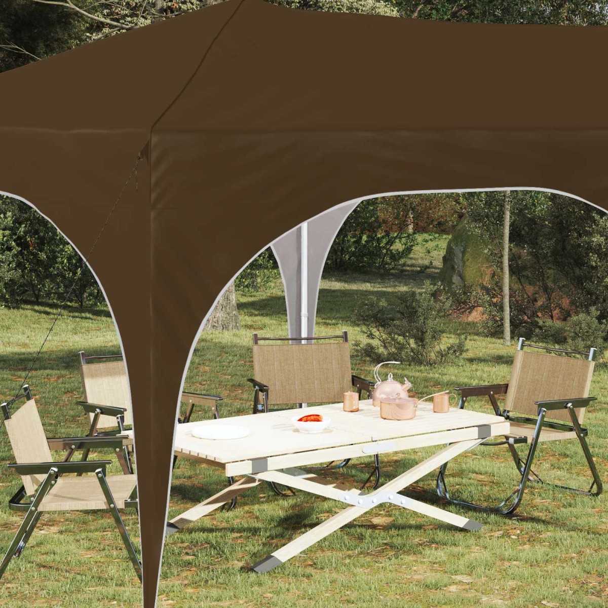 vidaXL Αυτοσχέδιο Μόρφωση 575 x 288 x 245 εκ Taupe Ύφασμα Όξφορντ