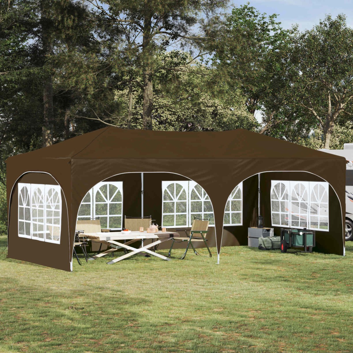 vidaXL Αυτοσχέδιο Μόρφωση 575 x 288 x 245 εκ Taupe Ύφασμα Όξφορντ
