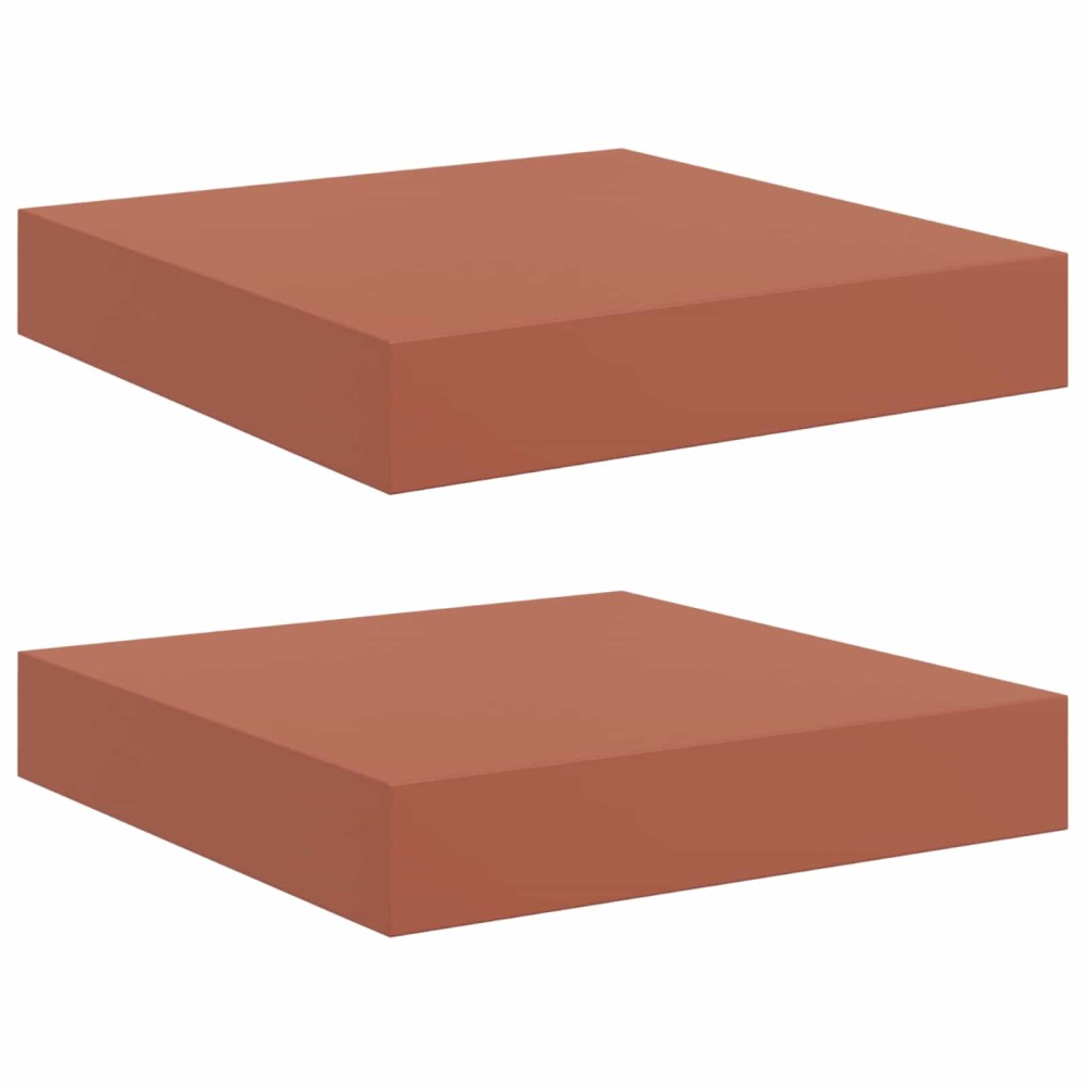 vidaXL Ράφι Τοίχου Επιτοίχιο 2 τμχ. Κόκκινο 23 x 23,5 x 3,8 cm