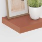 vidaXL Ράφι Τοίχου Επιτοίχιο 2 τμχ. Κόκκινο 23 x 23,5 x 3,8 cm