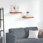 vidaXL Ράφι Τοίχου Επιτοίχιο 2 τμχ. Κόκκινο 40 x 23,5 x 3,8 εκ.