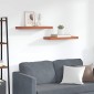 vidaXL Ράφι Τοίχου Επιτοίχιο 2 τμχ. Κόκκινο 60 x 23,5 x 3,8 cm