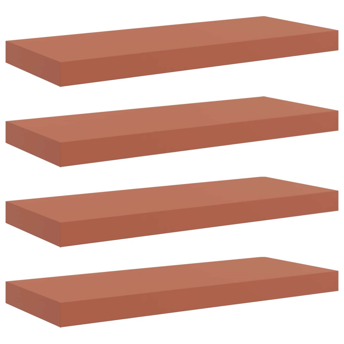 vidaXL Ράφι Τοίχου Επιτοίχιο 4 τμχ. Κόκκινο 60 x 23,5 x 3,8 cm