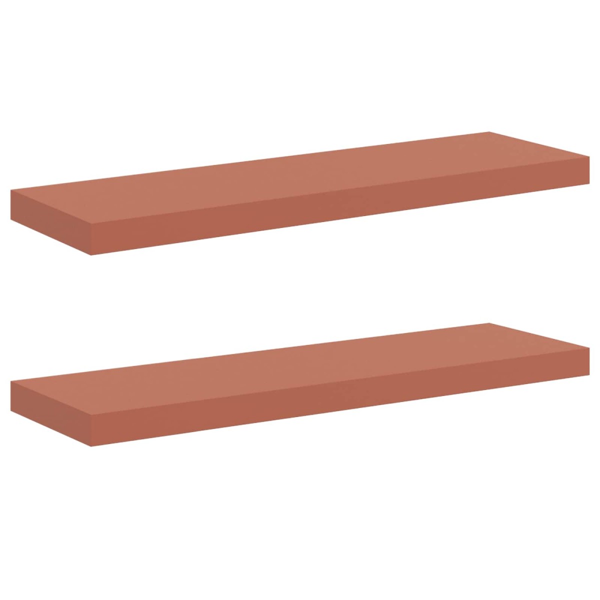 vidaXL Ράφι Τοίχου Επιτοίχιο 2 τμχ. Κόκκινο 80 x 23,5 x 3,8 cm