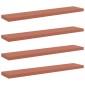 vidaXL Ράφι Τοίχου Επιτοίχιο 4 τμχ. Κόκκινο 120 x 23,5 x 3,8 cm