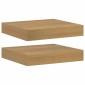 vidaXL Ράφι Τοίχου Επιτοίχιο 2 τμχ. Καφέ 23 x 23,5 x 3,8 cm