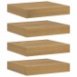 vidaXL Ράφι Τοίχου Επιτοίχιο 4 τμχ. Καφέ 23 x 23,5 x 3,8 cm