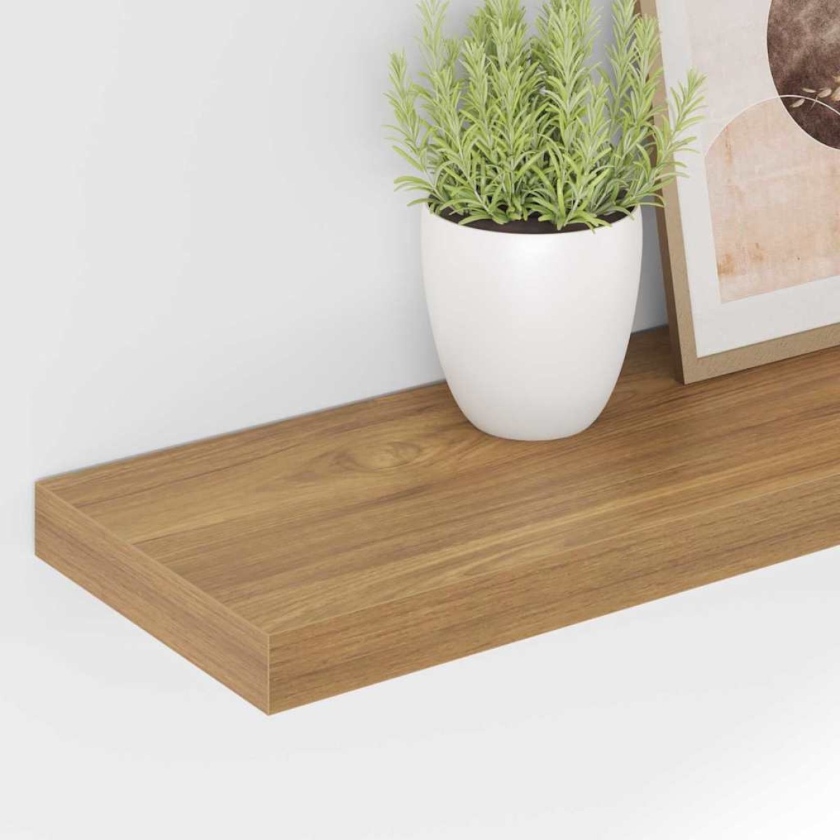 vidaXL Ράφι Τοίχου Επιτοίχιο Καφέ 80 x 23,5 x 3,8 cm