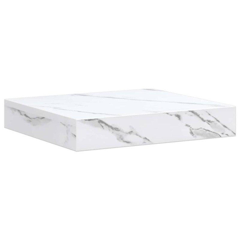 vidaXL Ράφι Τοίχου Επιτοίχιο Λευκό Μάρμαρο 23 x 23,5 x 3,8 cm