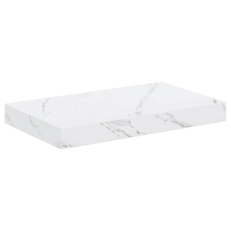 vidaXL Ράφι Τοίχου Επιτοίχιο Λευκό Μάρμαρο 40 x 23,5 x 3,8 εκ.