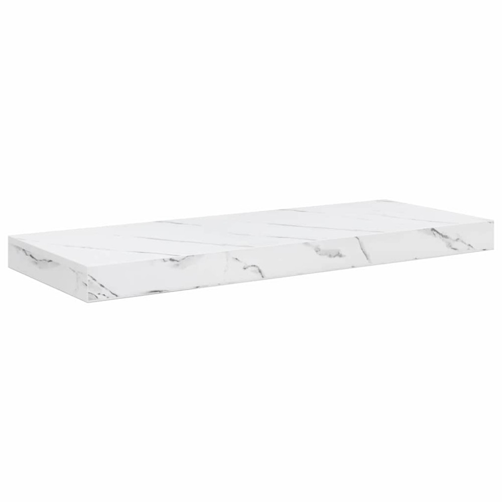 vidaXL Ράφι Τοίχου Επιτοίχιο Λευκό Μάρμαρο 60 x 23,5 x 3,8 cm
