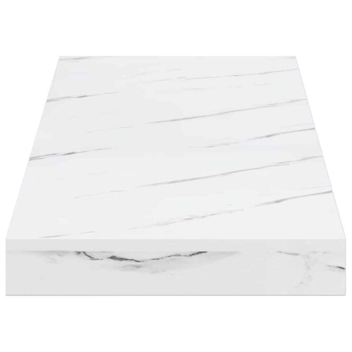 vidaXL Ράφι Τοίχου Επιτοίχιο Λευκό Μάρμαρο 60 x 23,5 x 3,8 cm