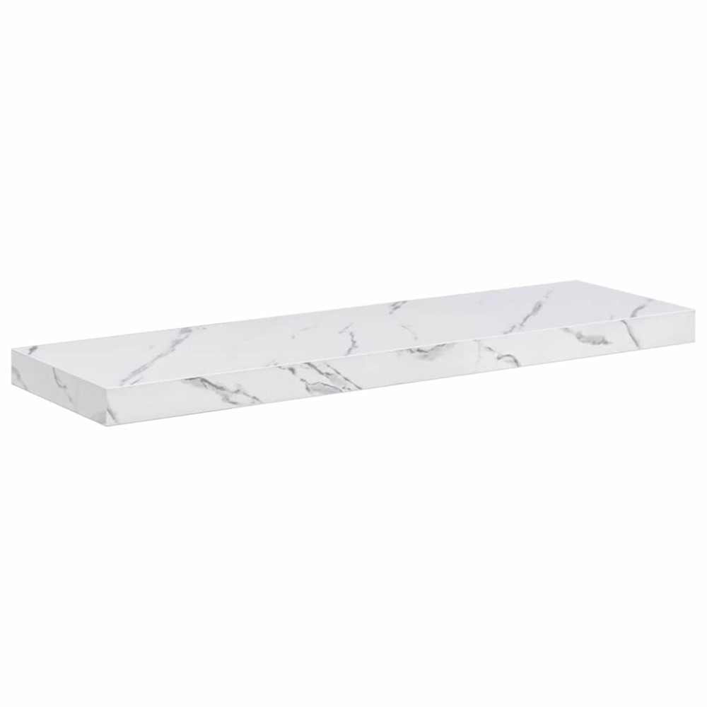 vidaXL Ράφι Τοίχου Επιτοίχιο Λευκό Μάρμαρο 80 x 23,5 x 3,8 cm