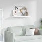 vidaXL Ράφι Τοίχου Επιτοίχιο Λευκό Μάρμαρο 80 x 23,5 x 3,8 cm
