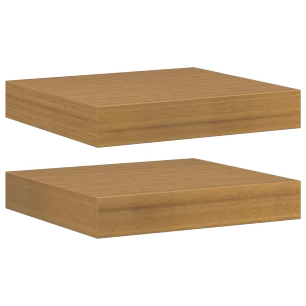 vidaXL Ράφι Τοίχου Επιτοίχιο 2 τμχ. Μπεζ 23 x 23,5 x 3,8 cm