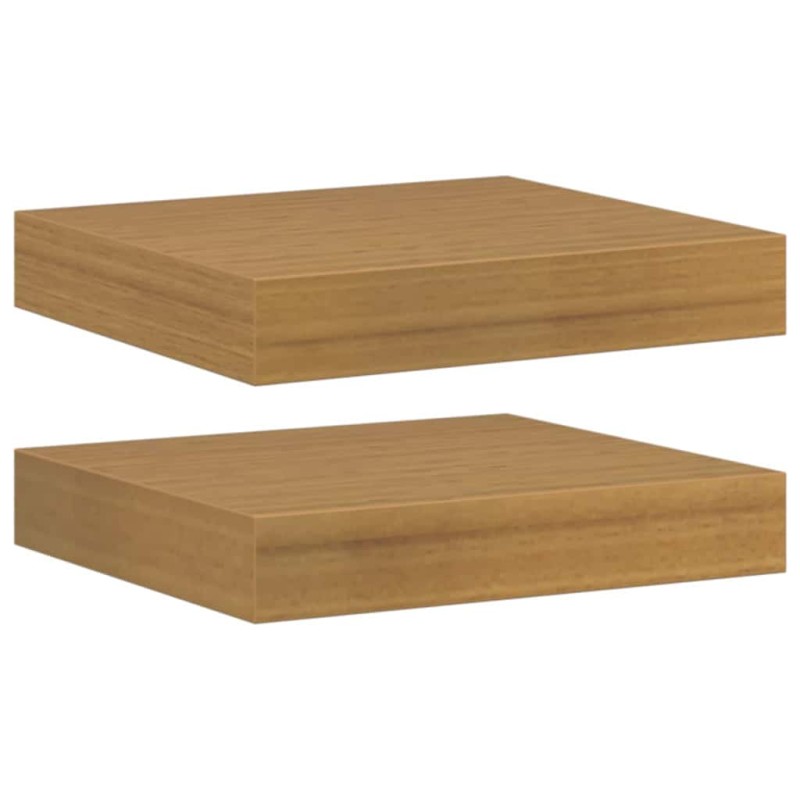 vidaXL Ράφι Τοίχου Επιτοίχιο 2 τμχ. Μπεζ 23 x 23,5 x 3,8 cm