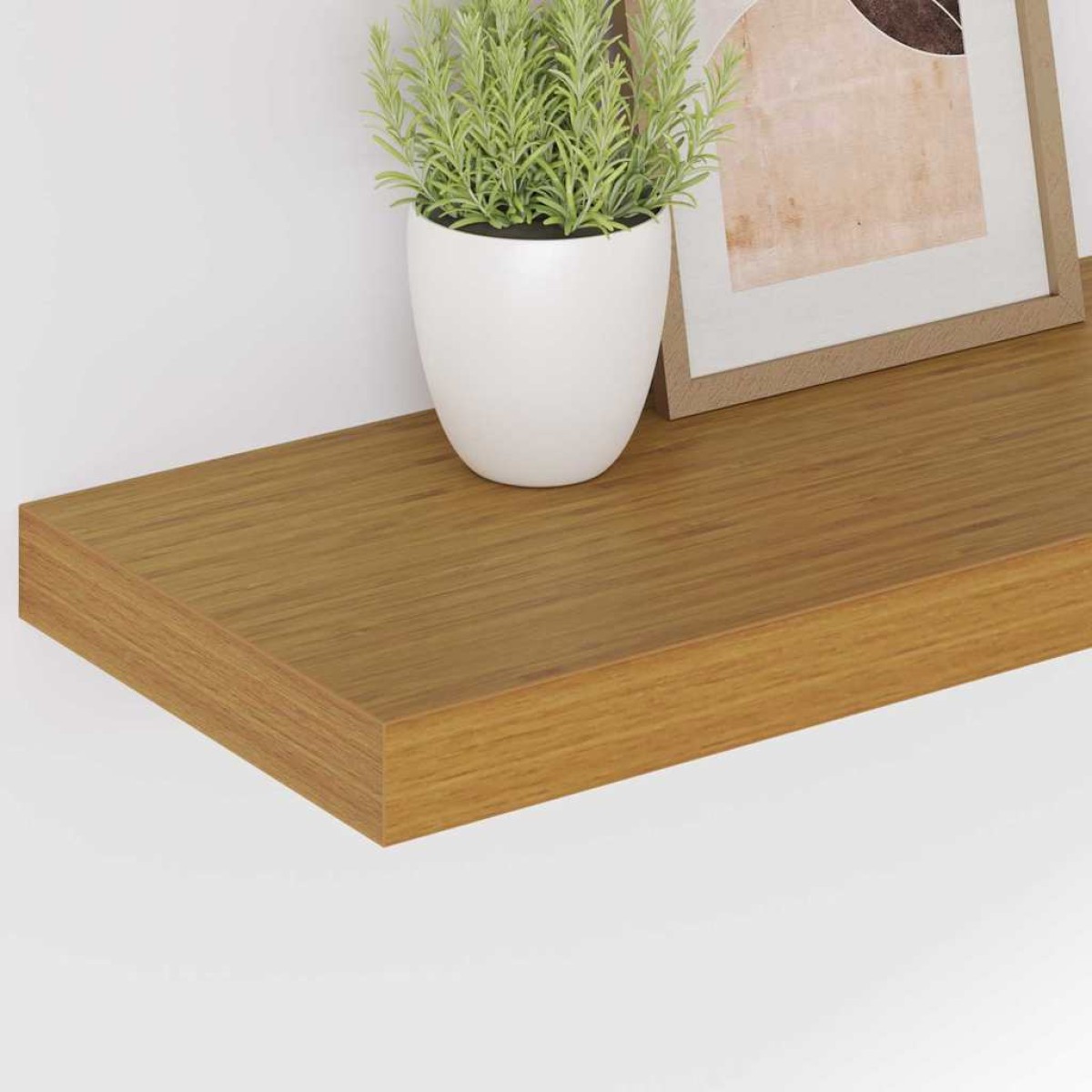 vidaXL Ράφι Τοίχου Επιτοίχιο 4 τμχ. Μπεζ 50 x 23,5 x 3,8 εκ