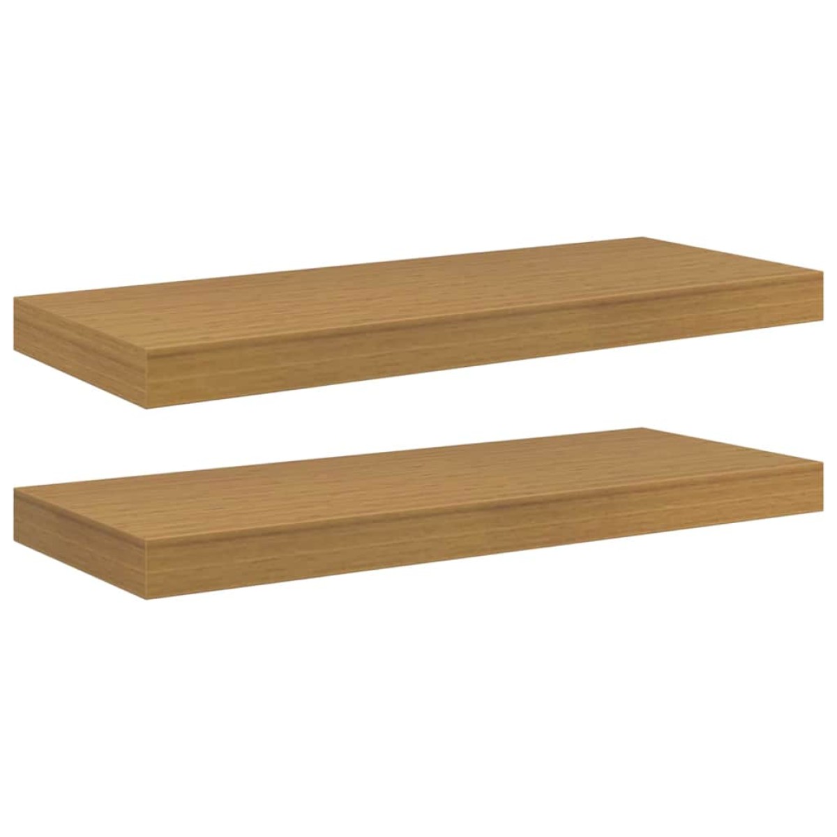 vidaXL Ράφι Τοίχου Επιτοίχιο 2 τμχ. Μπεζ 60 x 23,5 x 3,8 cm