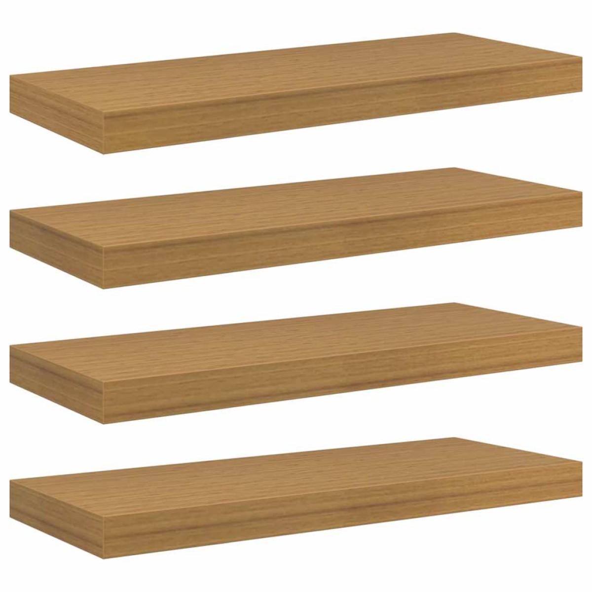 vidaXL Ράφι Τοίχου Επιτοίχιο 4 τμχ. Μπεζ 60 x 23,5 x 3,8 cm
