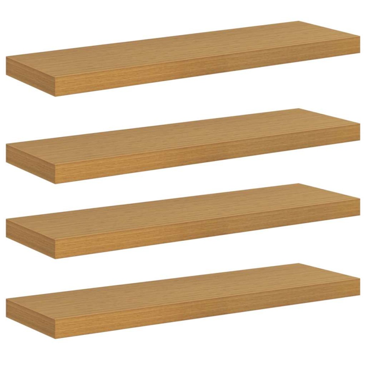 vidaXL Ράφι Τοίχου Επιτοίχιο 4 τμχ. Μπεζ 90 x 23,5 x 3,8 cm