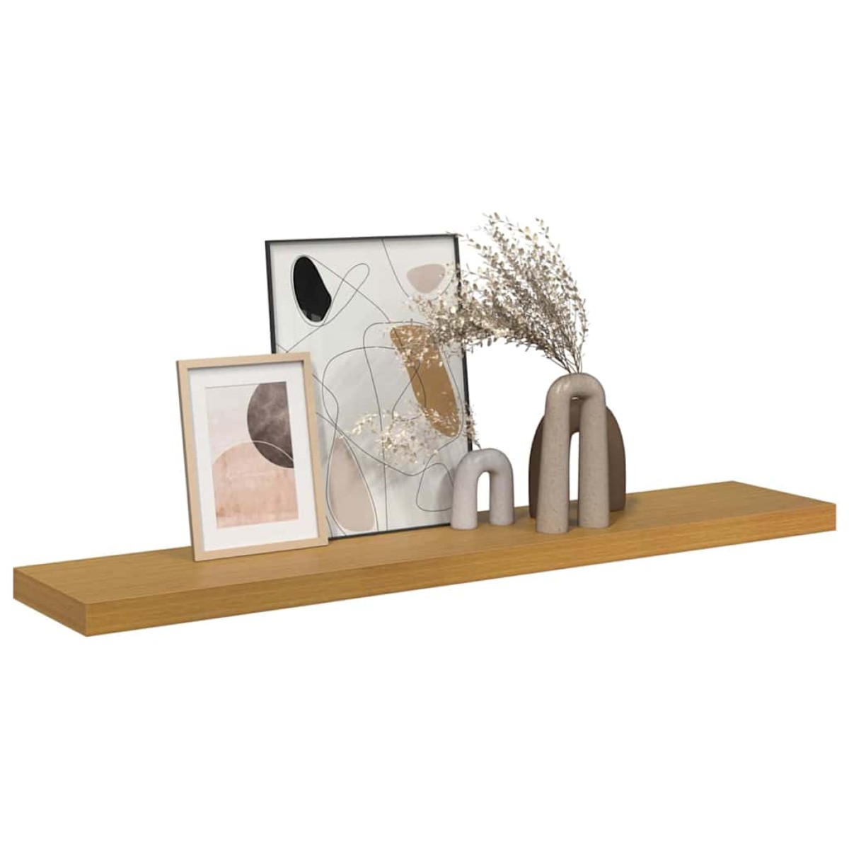 vidaXL Ράφι Τοίχου Επιτοίχιο Μπεζ 120 x 23,5 x 3,8 cm
